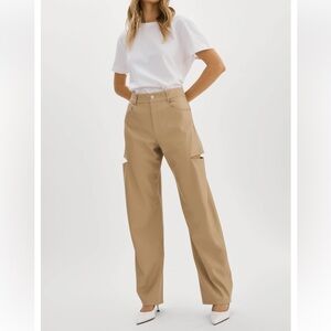 LAMARQUE Faleen Faux Leather Cut-Out Pants